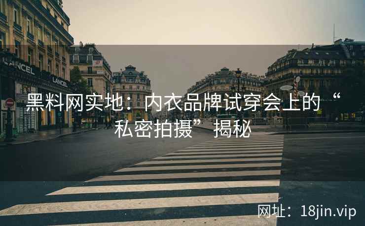 黑料网实地：内衣品牌试穿会上的“私密拍摄”揭秘